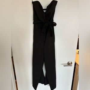 ASTR wrap jumpsuit black